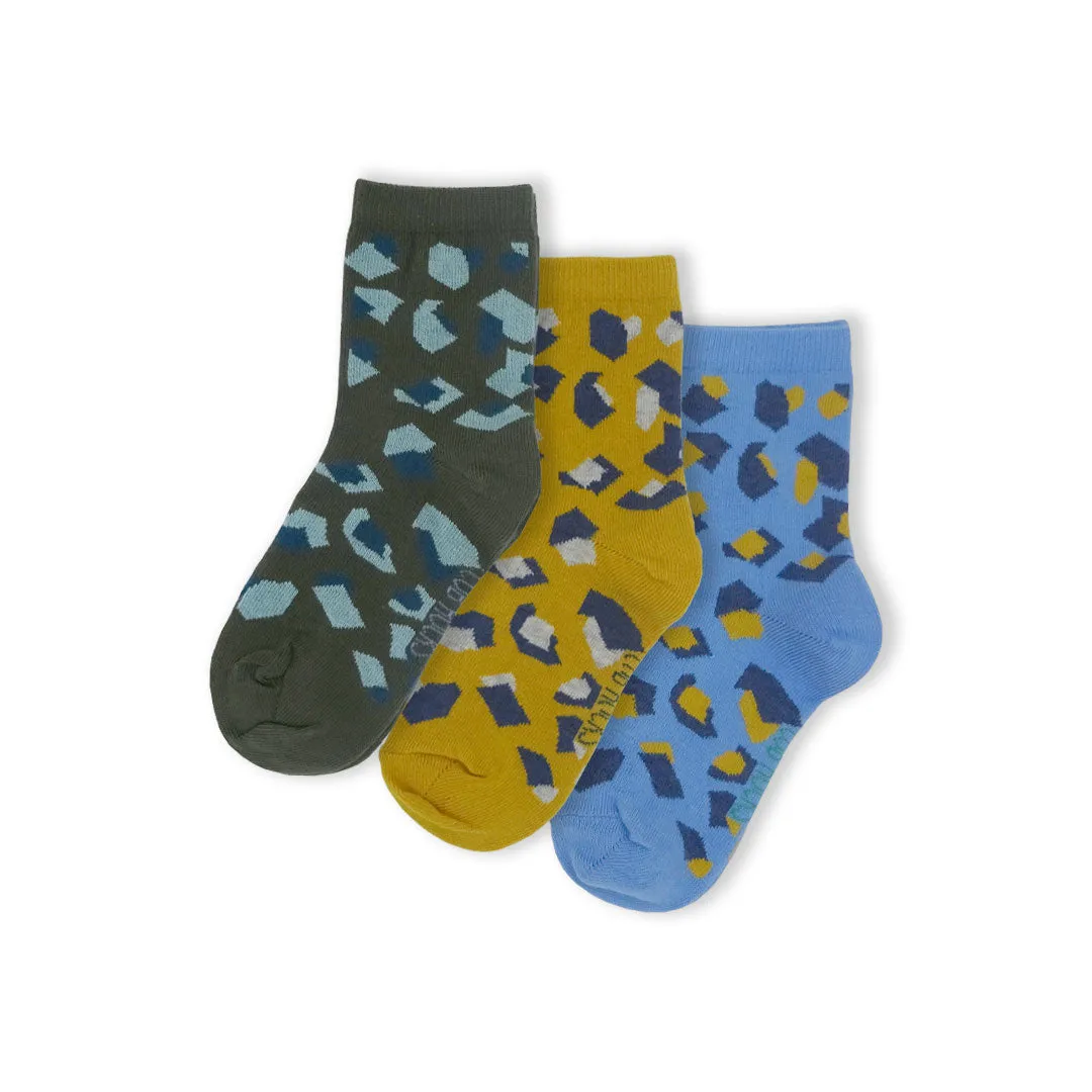 3pk Cotton Camo Ankle Socks