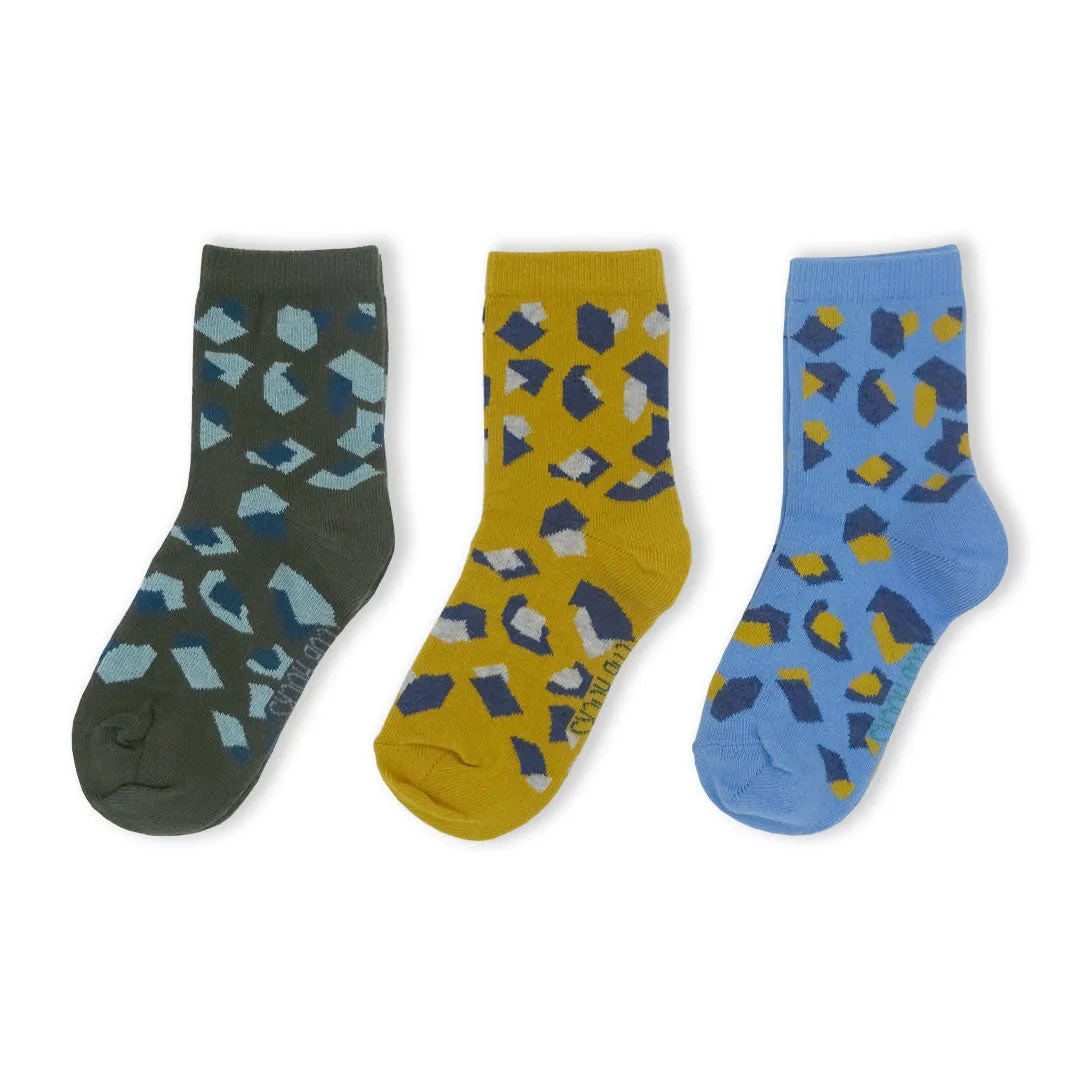 3pk Cotton Camo Ankle Socks