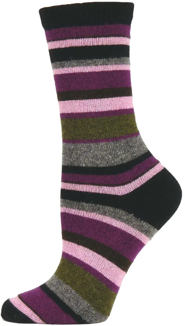 Althea Striped Cashmere Blend Socks (Women's)