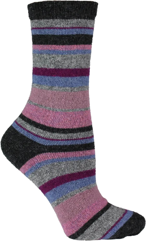 Althea Striped Cashmere Blend Socks (Women's)