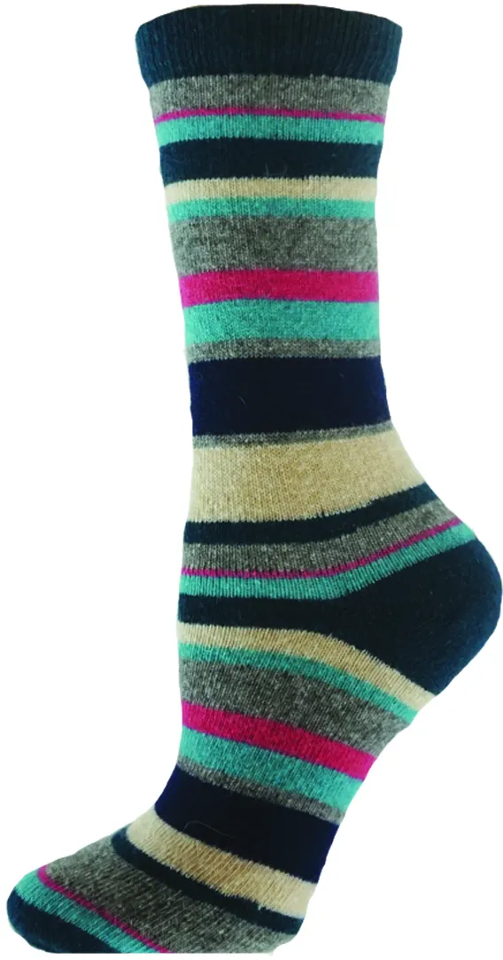 Althea Striped Cashmere Blend Socks (Women's)