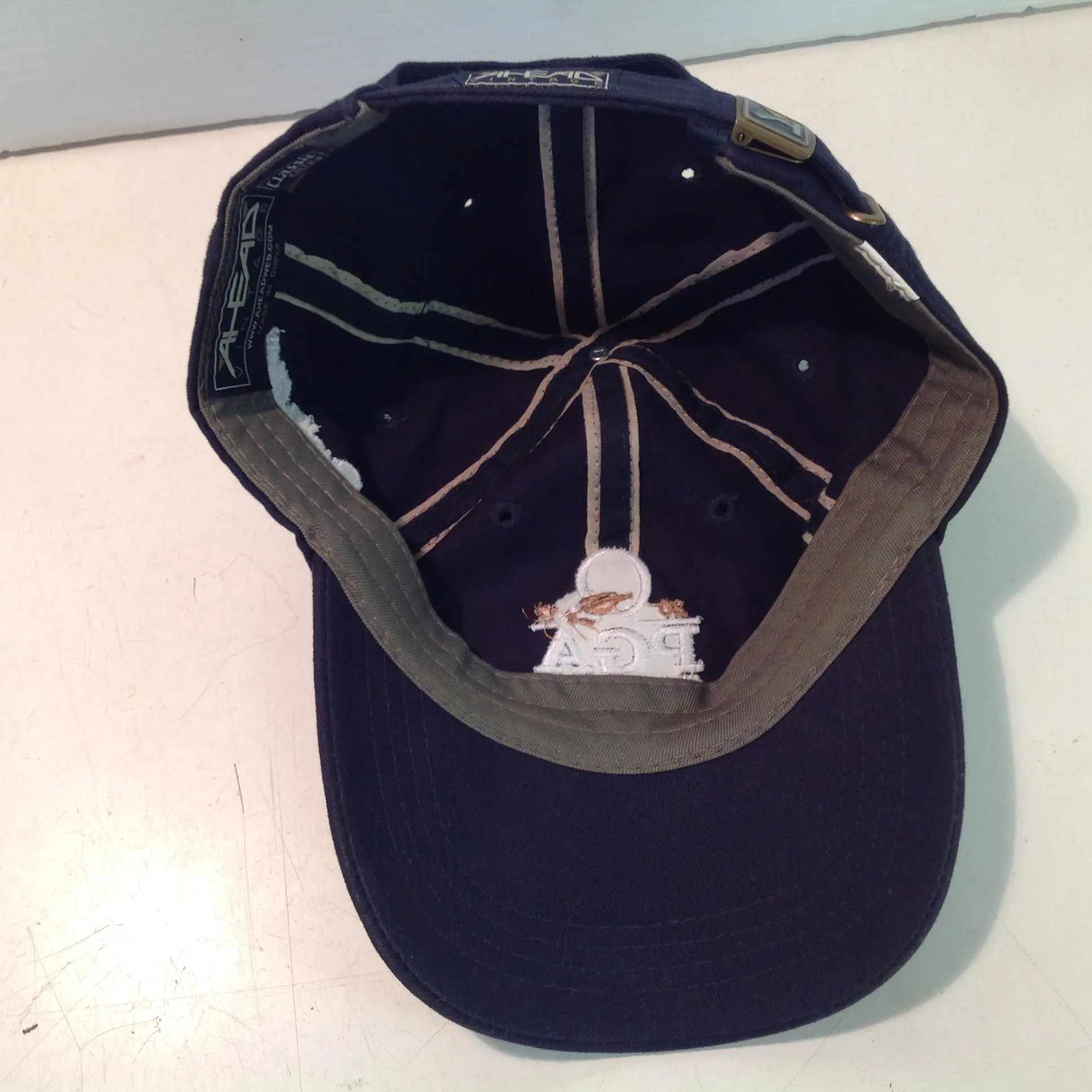 Authentic Ahead Vintage Classic Cut 2017 PGA Championship Quail Hollow Golf Club Charlotte North Carolina Tournament Souvenir Black Baseball Cap
