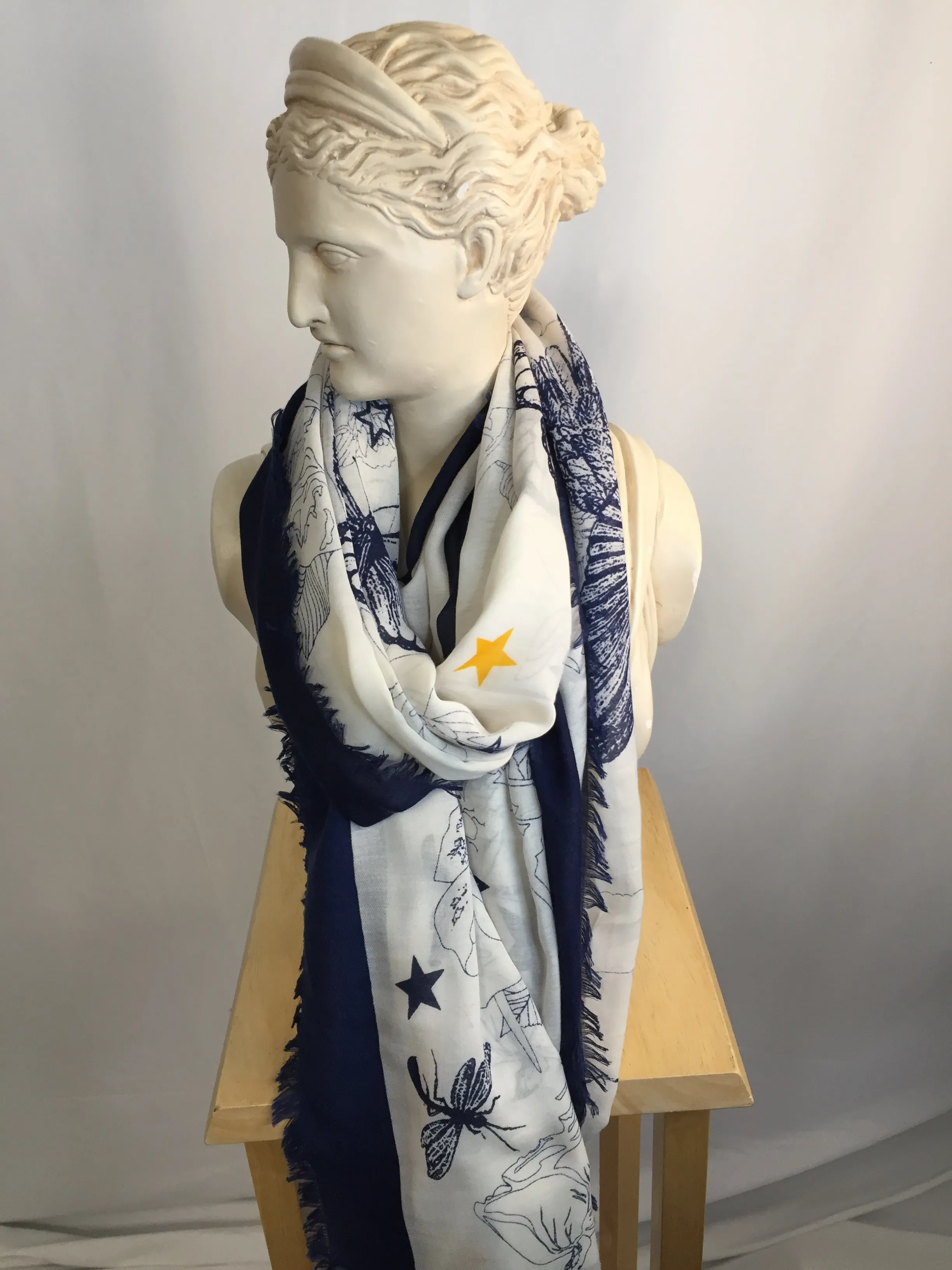 Bird & Butterfly Scarf