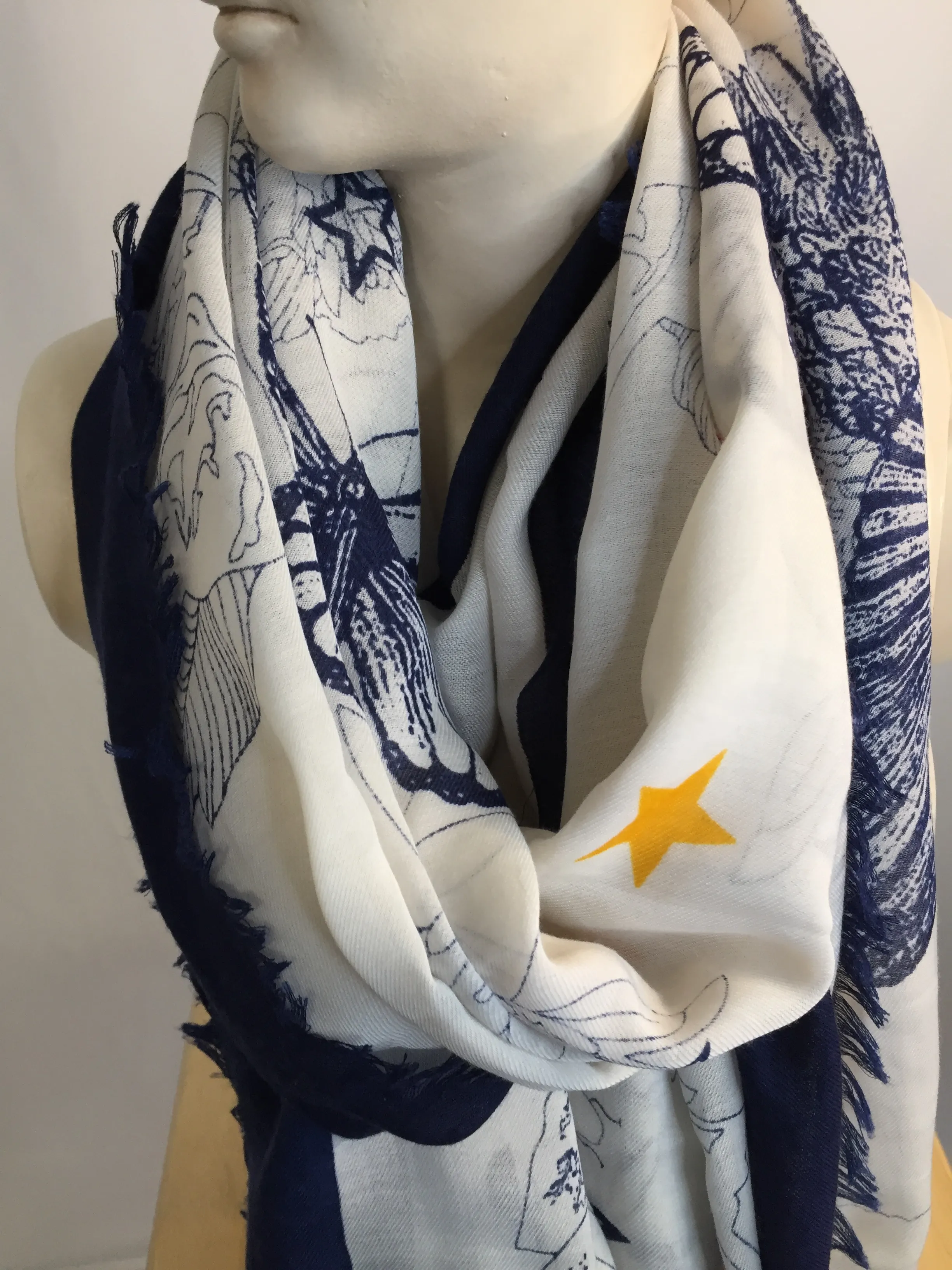 Bird & Butterfly Scarf