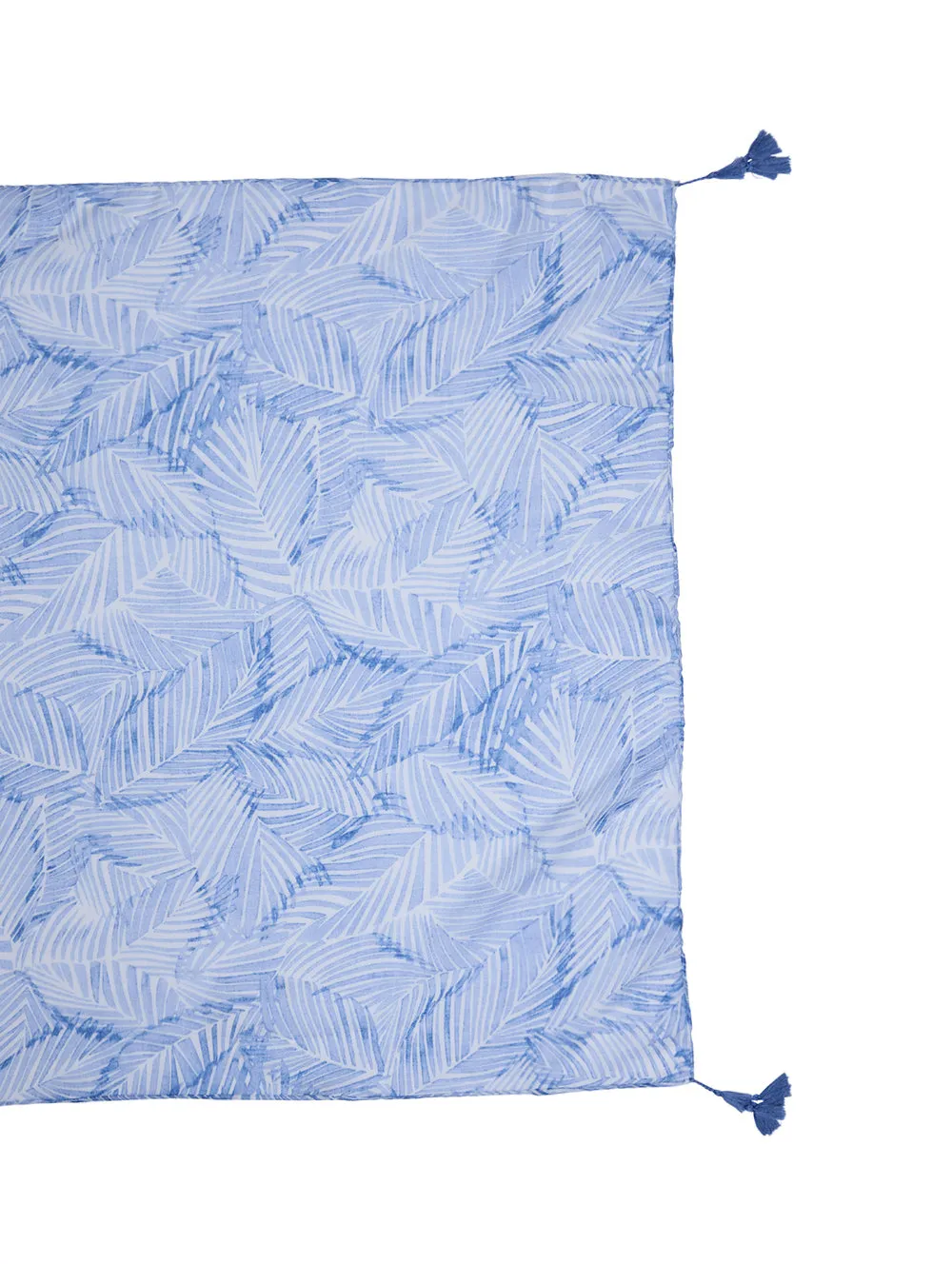 Blue Palm Scarf