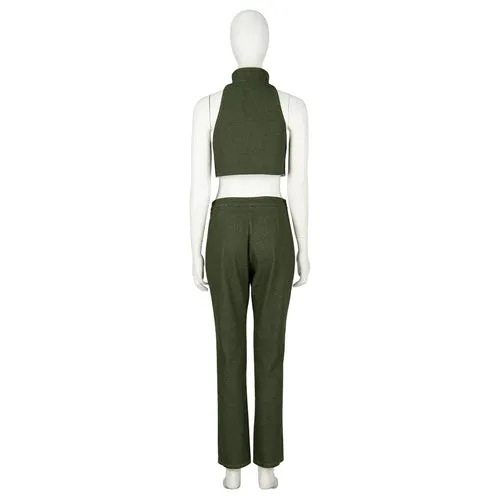 FFVII Tifa Lockhart Green Cowboy Suit Cosplay Costume