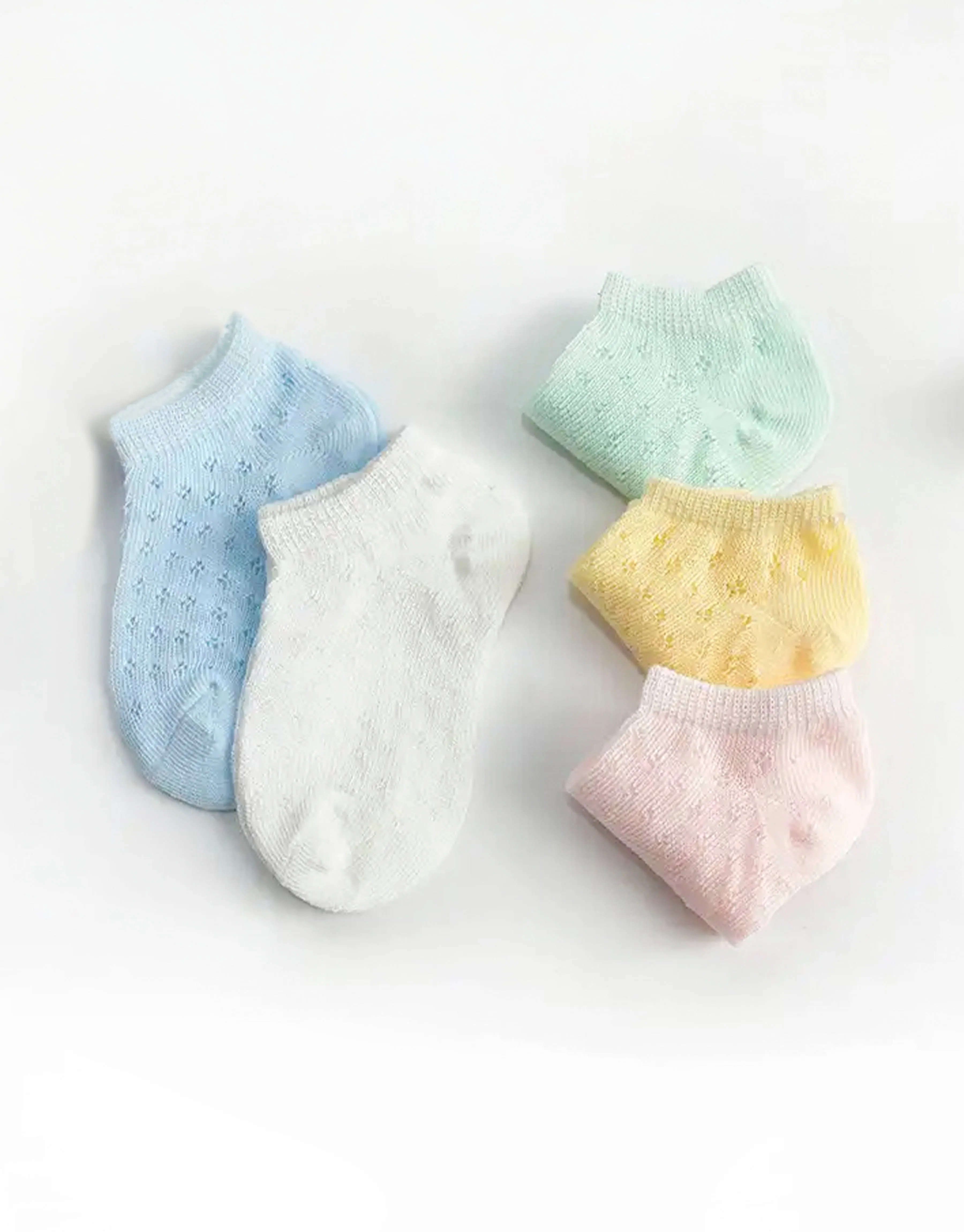 Mesh Breathable Cotton Socks for Baby Toddler Boys Girls 3-12M