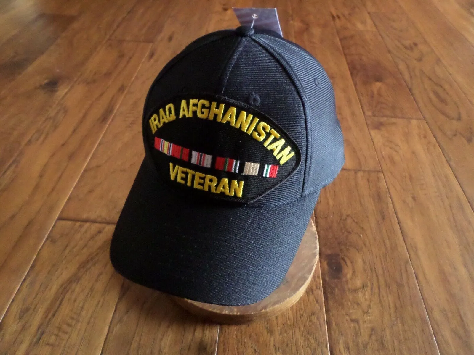 MILITARY IRAQ AFGHANISTAN VETERAN HAT U.S MILITARY OFFICIAL BALL CAP U.S.A MADE