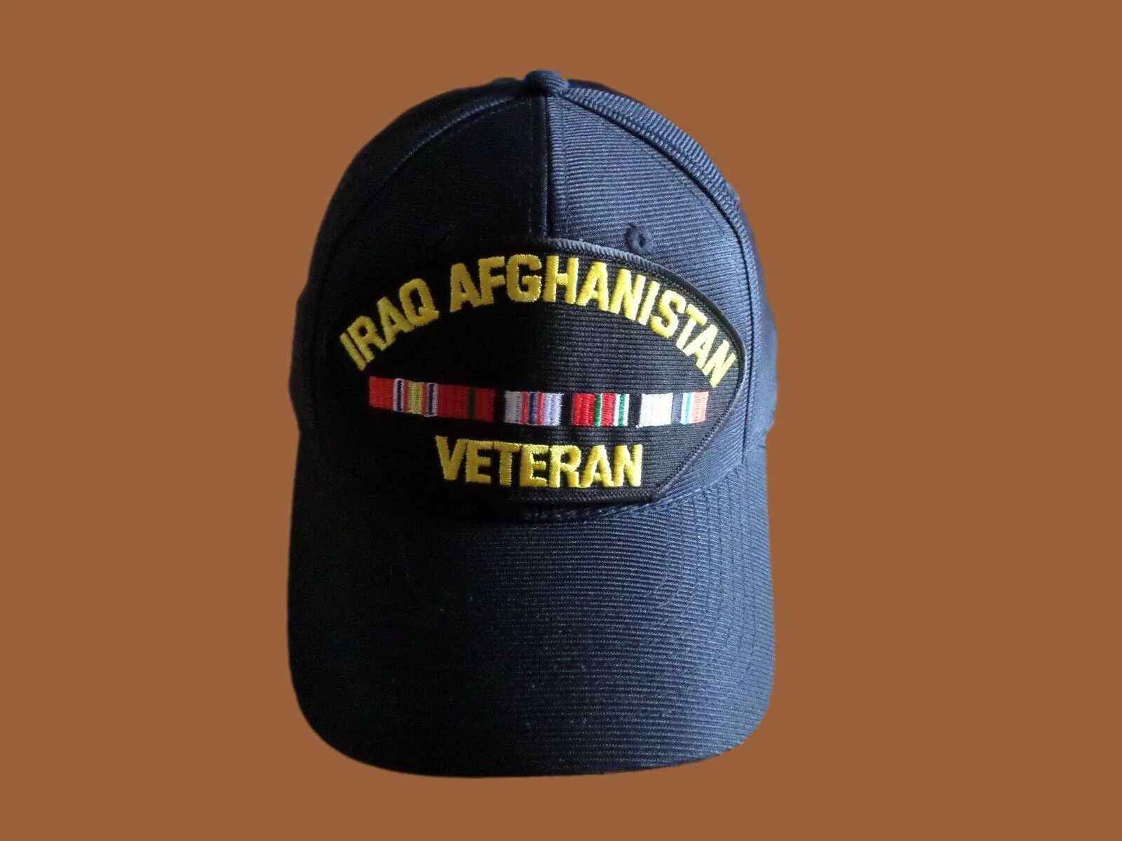 MILITARY IRAQ AFGHANISTAN VETERAN HAT U.S MILITARY OFFICIAL BALL CAP U.S.A MADE