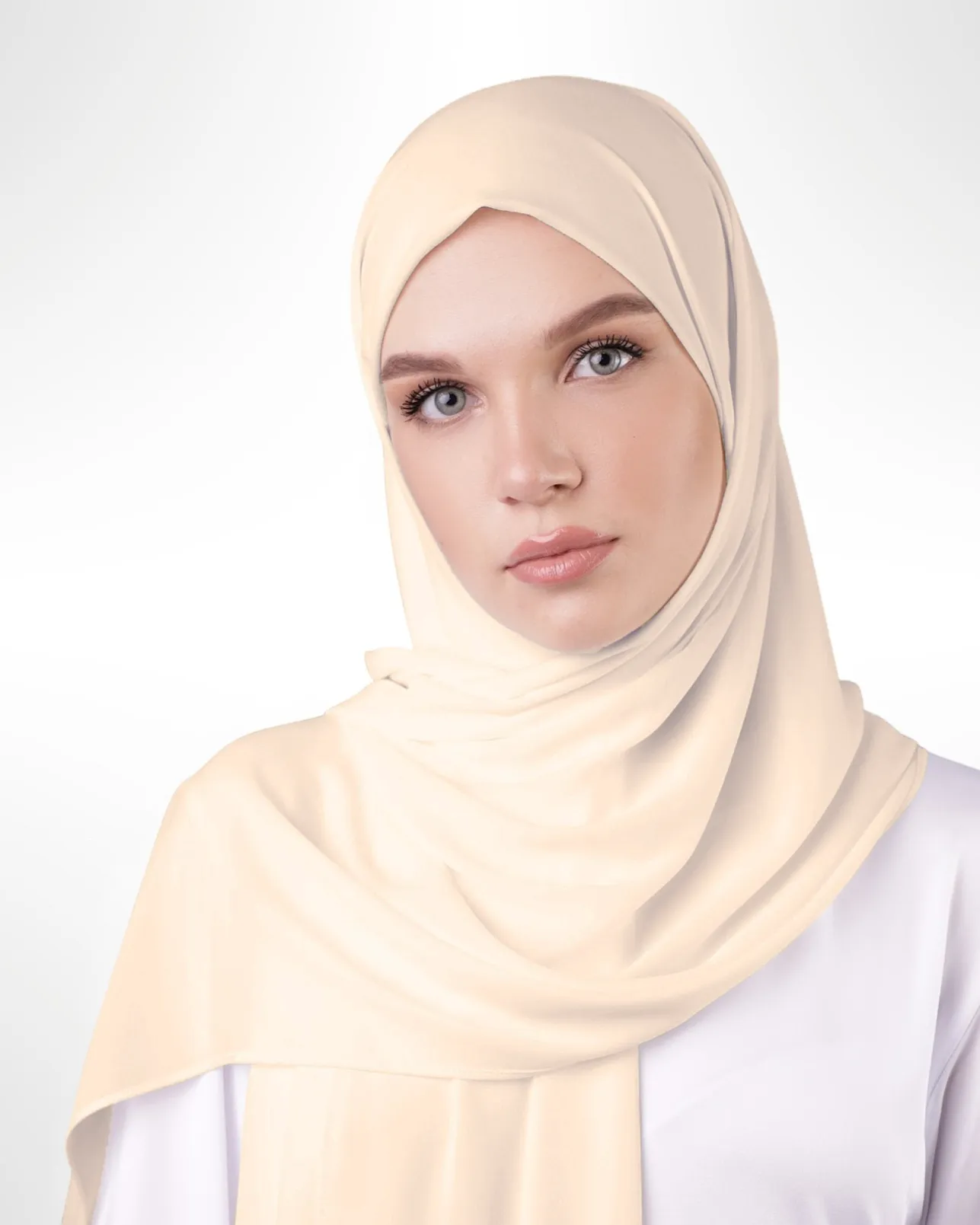 Premium Chiffon Hijab – Vanilla