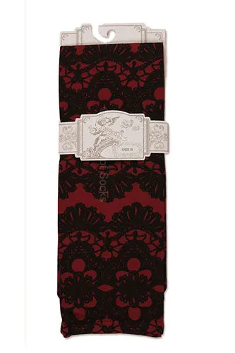 Senorita Cranberry Opaque Knee Highs (Women's)