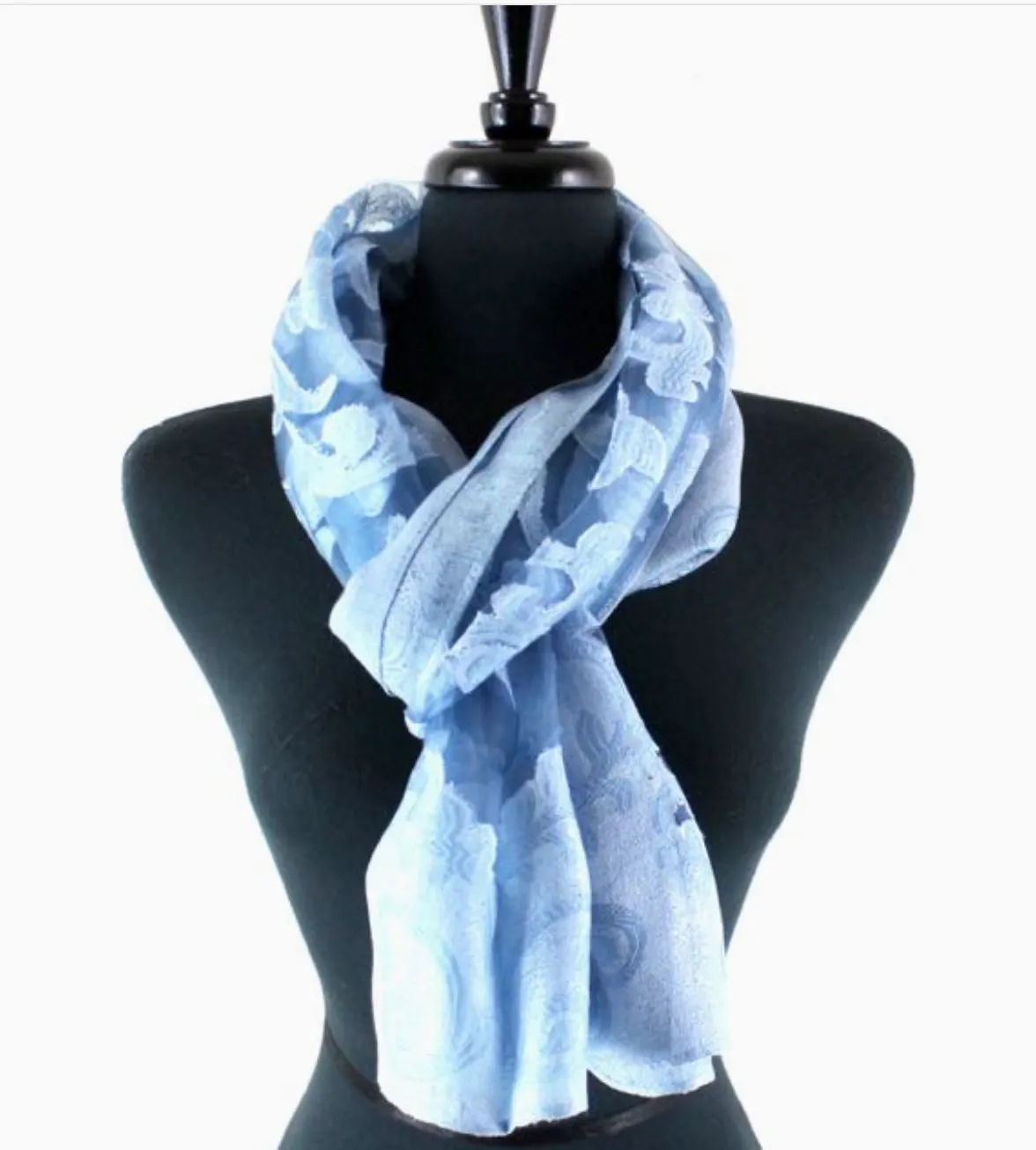Shanghai Night See-Through Scarf/Shawl