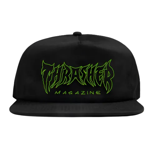 Thrasher Snapback Hat Metal