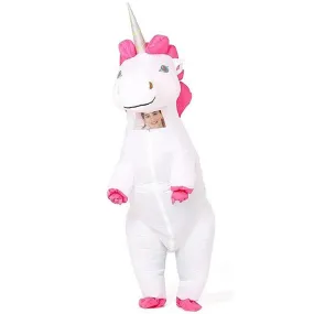 White Inflatable Unicorn Costume