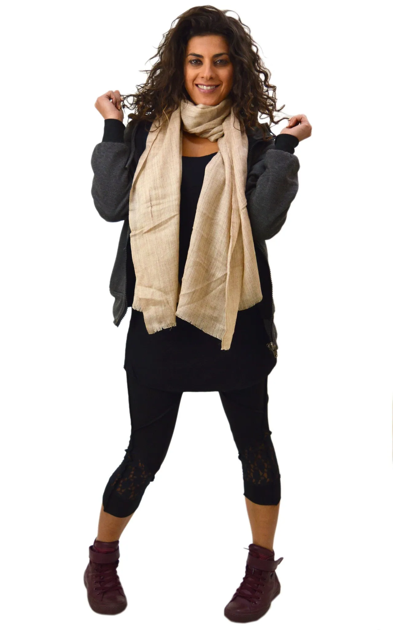 Wool Cotton Shawl